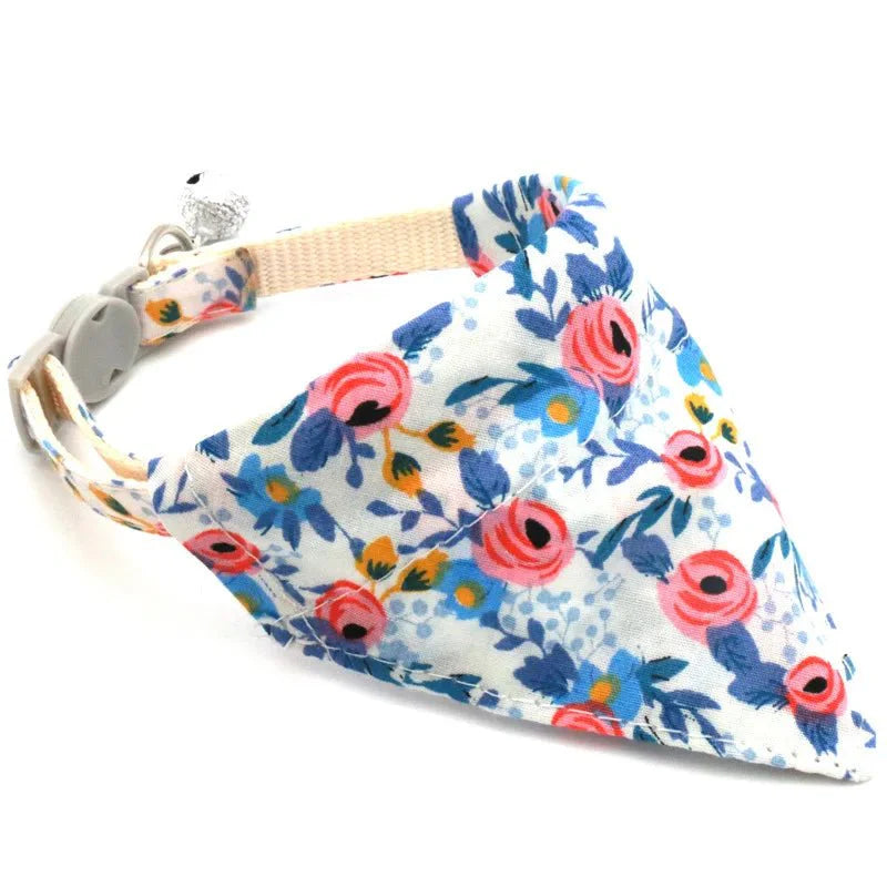 Bandana Chat Fleurs