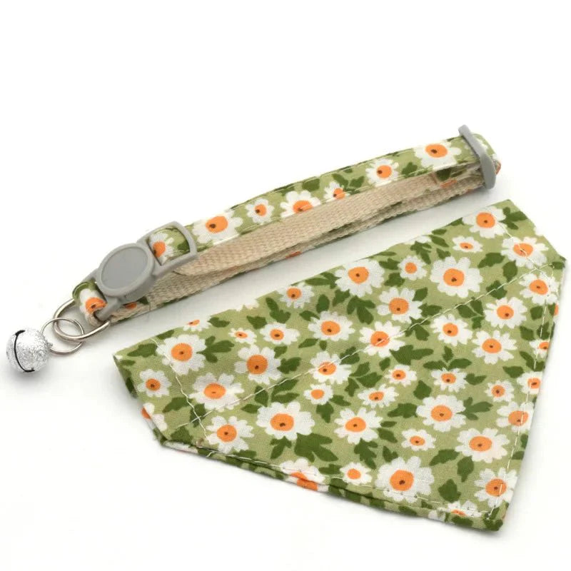 Bandana Chat Fleurs