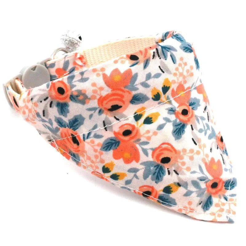 Bandana Chat Fleurs