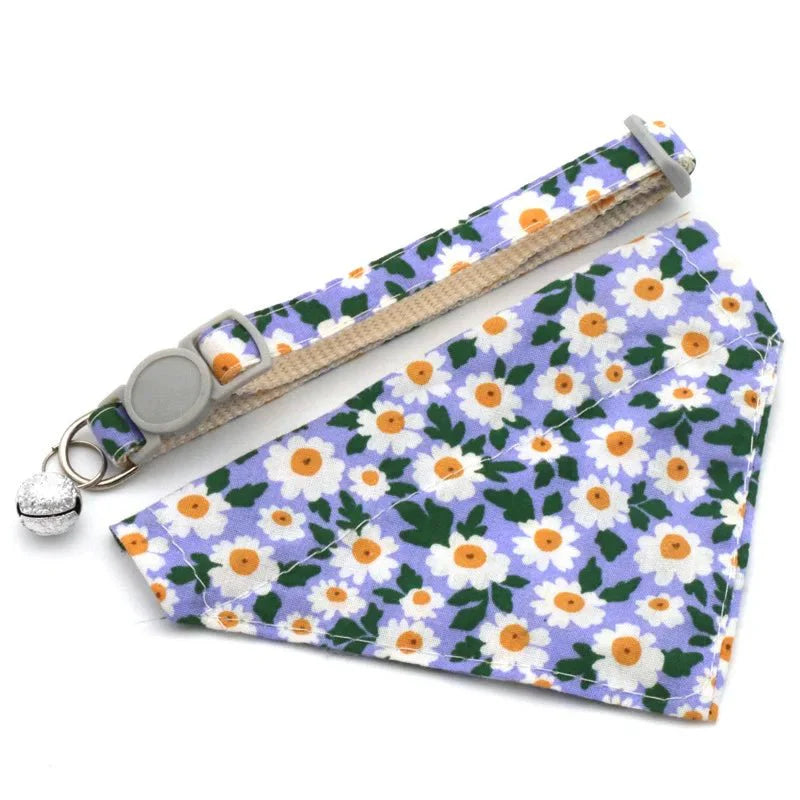 Bandana Chat Fleurs