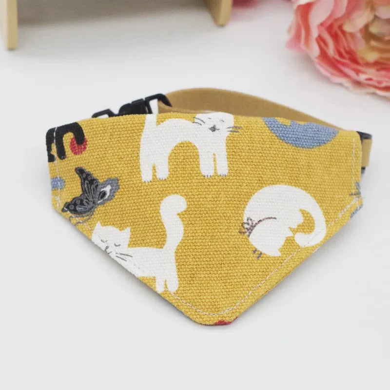 Bandana pour Chat Jaune