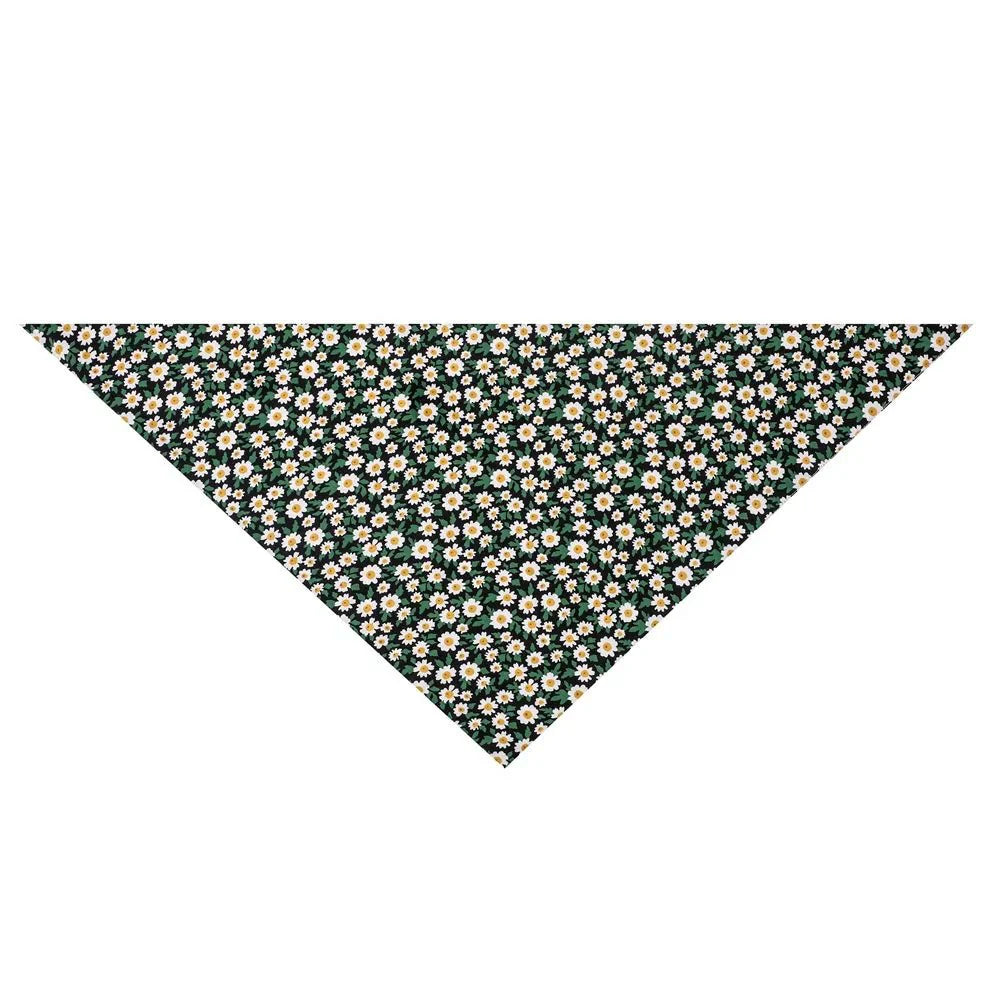 Bandana En Coton Imprimé Fleurs Pour Chien