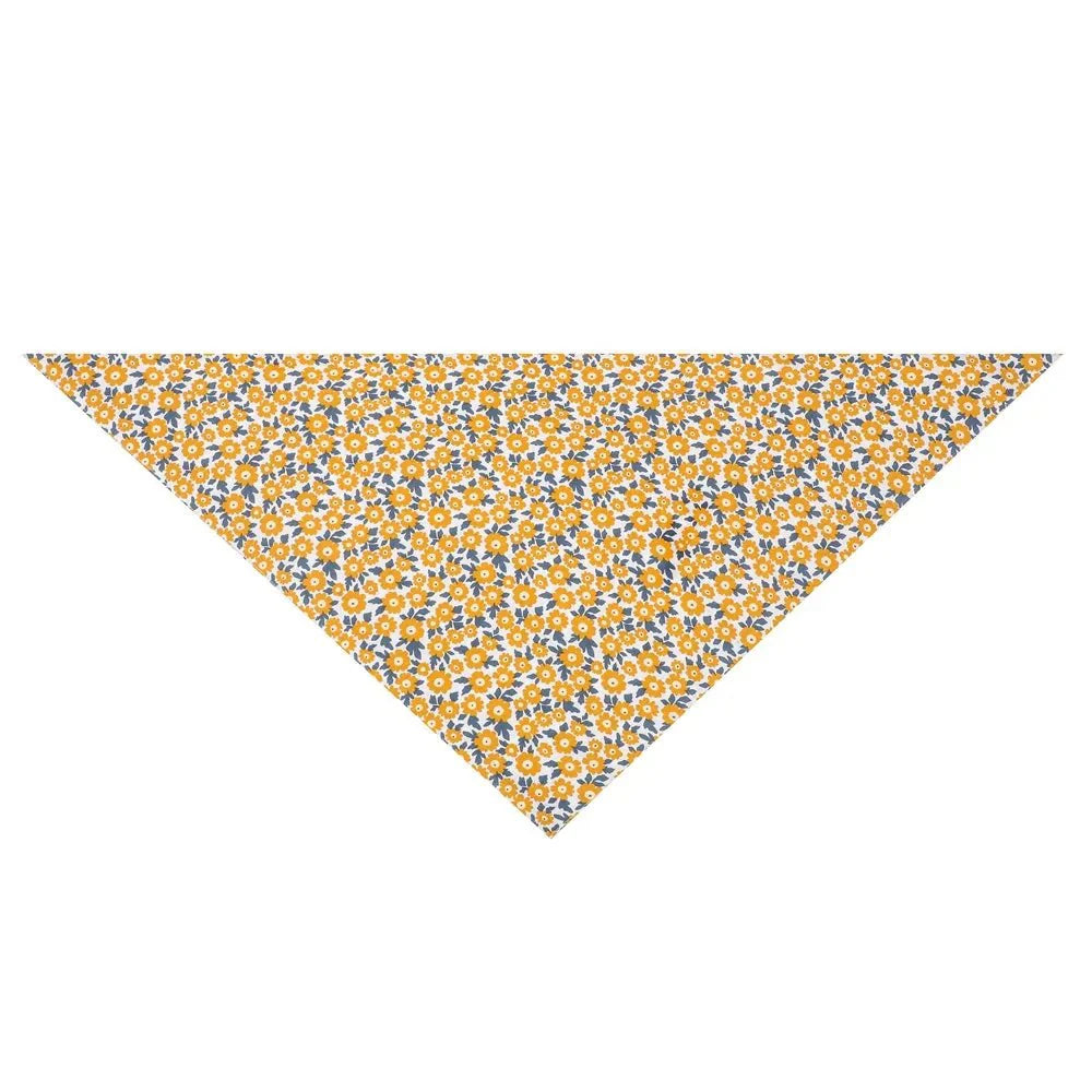 Bandana En Coton Imprimé Fleurs Pour Chien