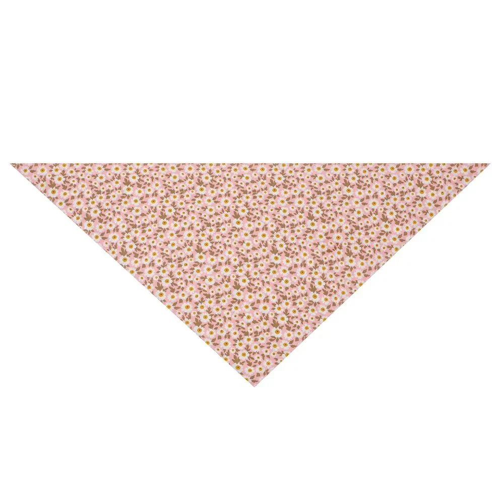 Bandana En Coton Imprimé Fleurs Pour Chien