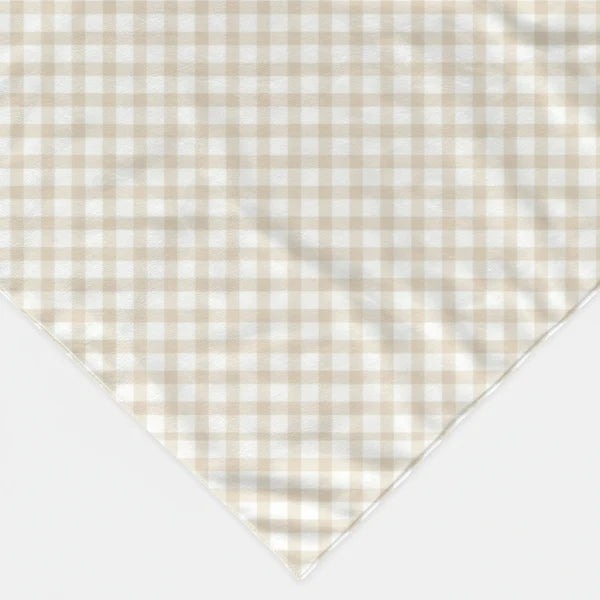 Bandana Chic Pour Chien Au Motif Vichy