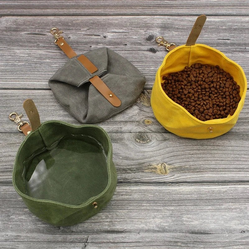 Bol En Toile Étanche Pliable Pour Chat Et Chien