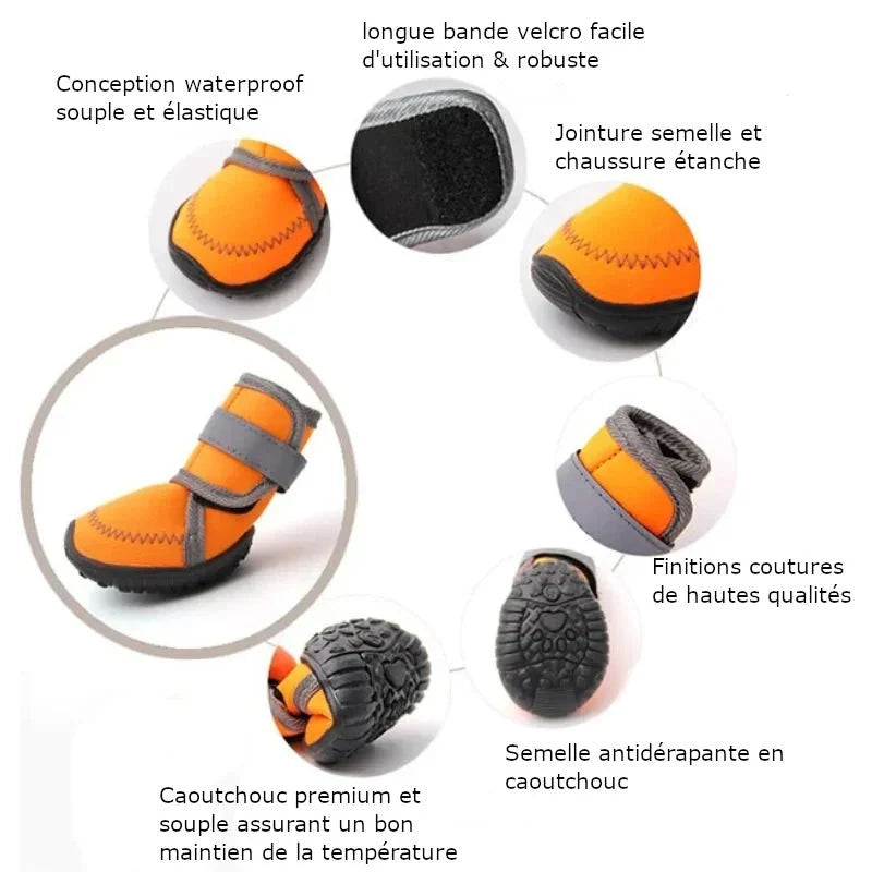 Bottes Caoutchouc pour Chien
