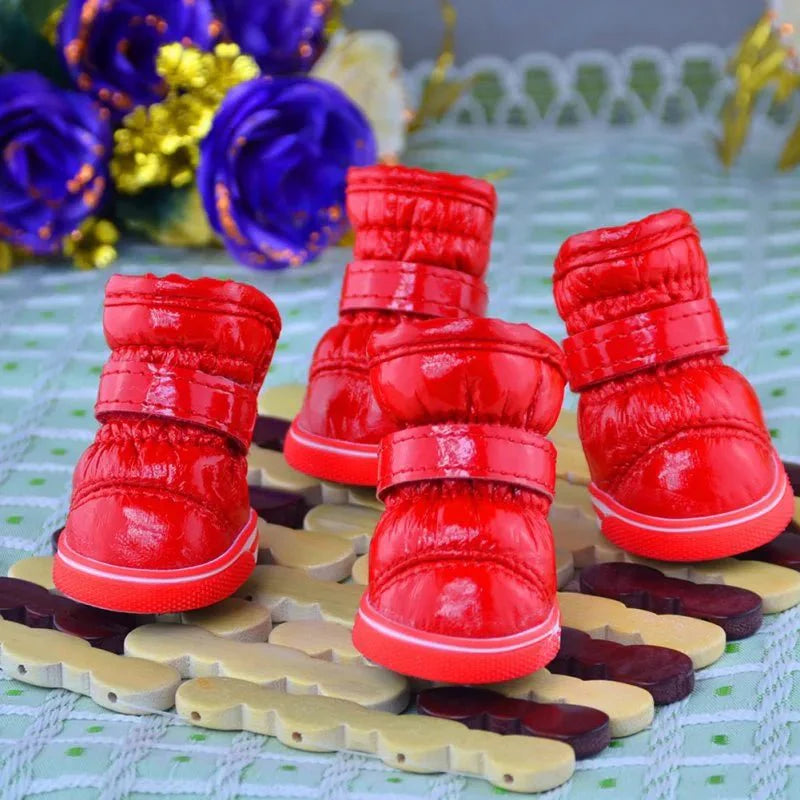 Bottes Chien Traineau rouge