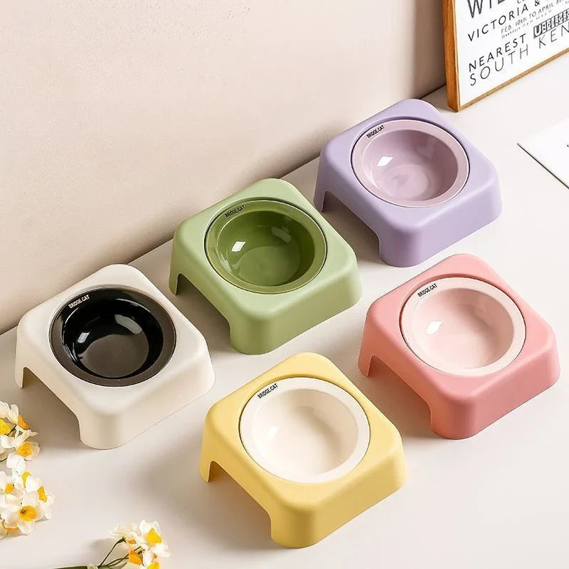 Gamelle Céramique Avec Support Incliné Pour Chat Et Petit Chien