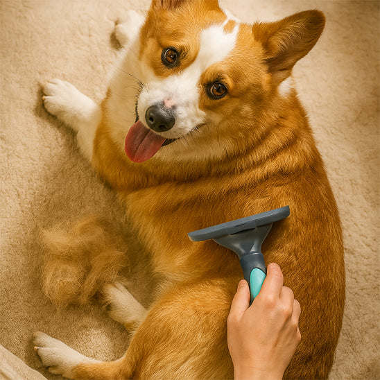 Brosse pour chien poil long - Sheddy™