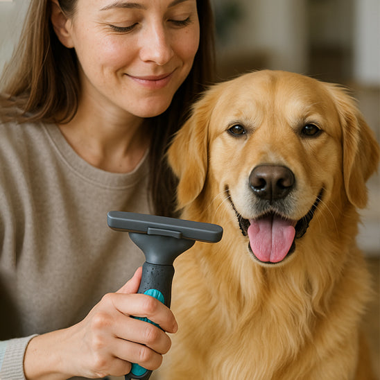 Brosse pour chien poil long - Sheddy™