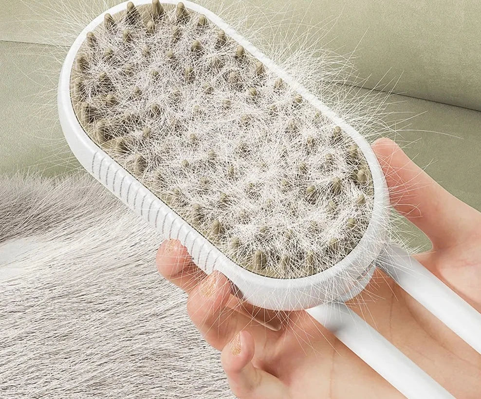 Brosse vapeur pour chien et chat - Toilettage efficace