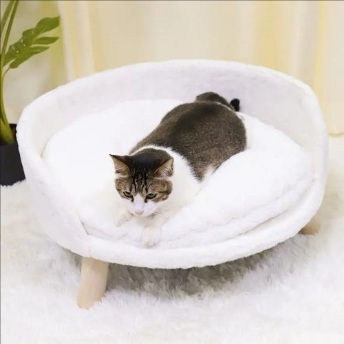 canapé pour chat surélevé luxe