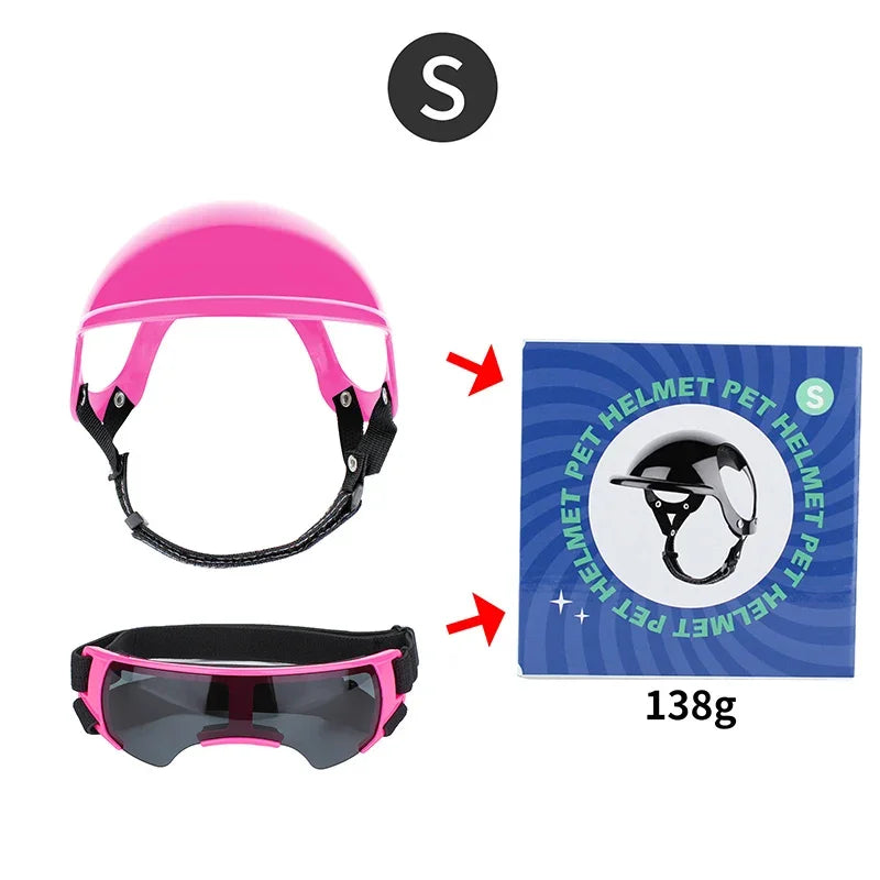 Casque Et Lunette De Soleil Pour Chien