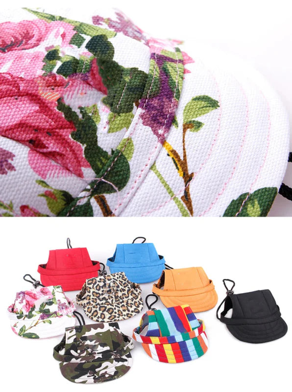 Casquette Fleurs pour Chien