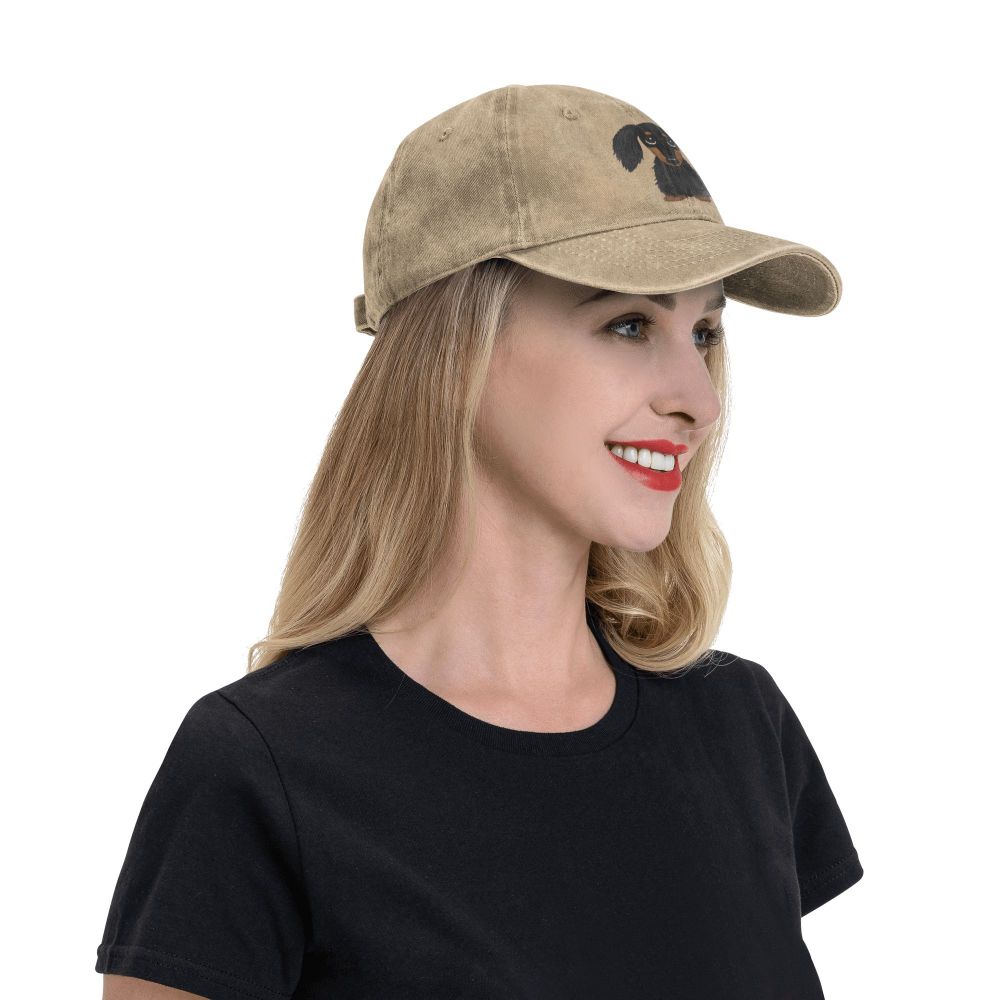 Casquette Denim Motif Teckel⎜Oscar Et Plume