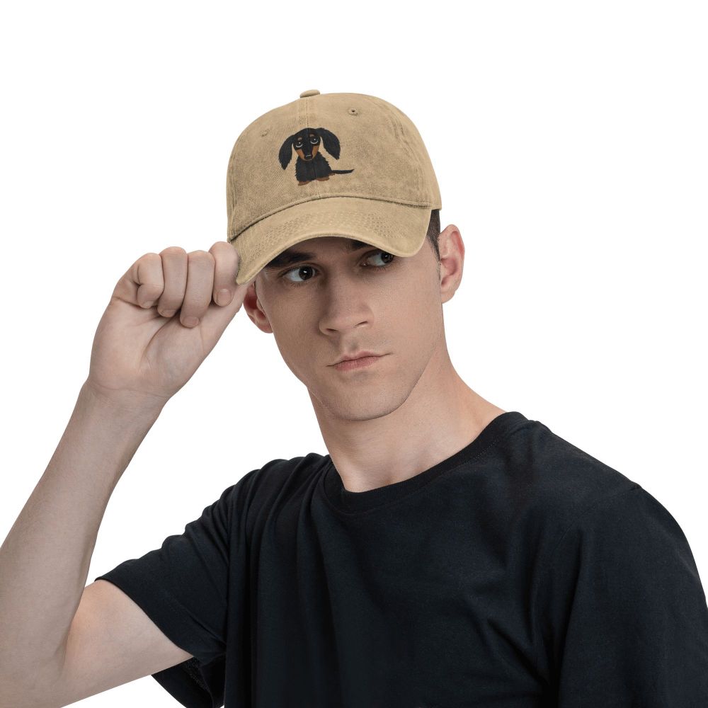 Casquette Denim Motif Teckel⎜Oscar Et Plume