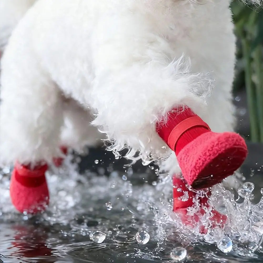 Chaussures Antidérapantes Ajustables Pour Chien