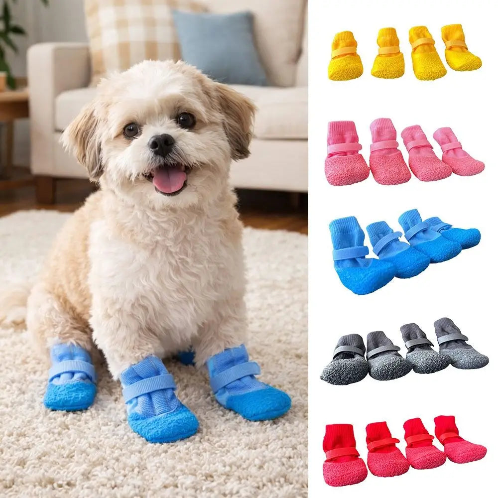 Chaussures Antidérapantes Ajustables Pour Chien
