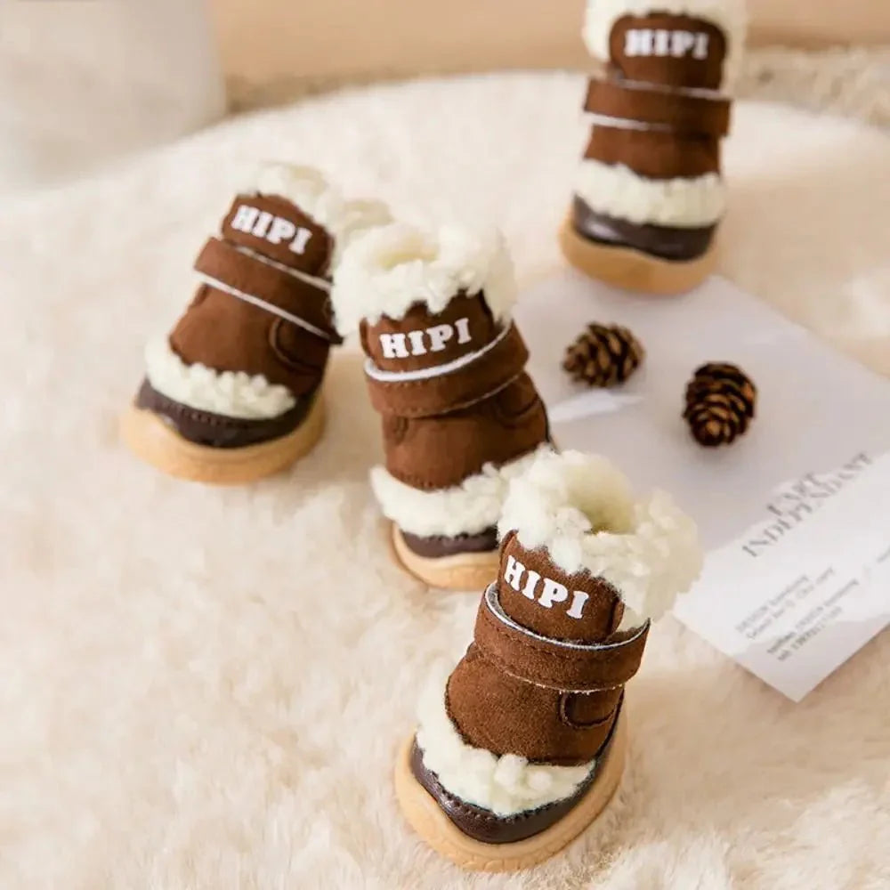 Chaussures En Fausse Fourrure Pour Petit Chien