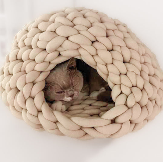 Cocon En Coton Biologique Pour Chat Oscar Et Plume