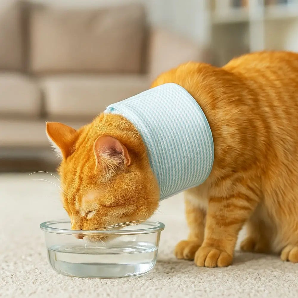 Collerette Pour Chat En Maille Douce Et Respirante