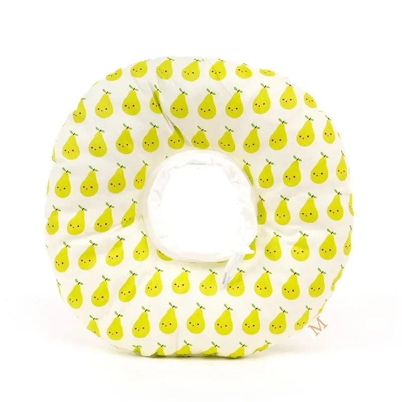 Collerette réglable pour chat avec motif de poires jaunes pour le confort de votre animal