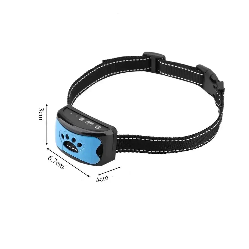 Collier anti-aboiement à ultrason rechargeable pour chien – solution douce et sécurisée