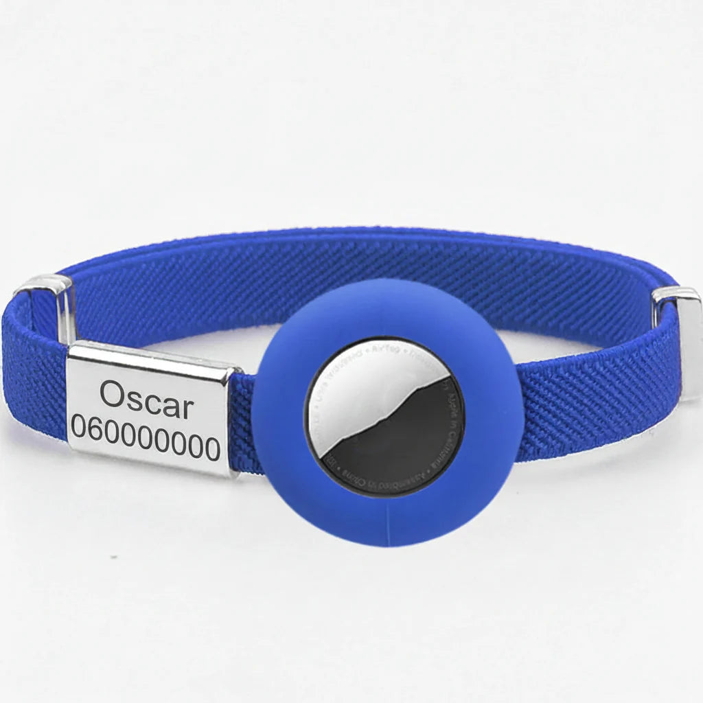 Collier chat anti étranglement bleu avec identification personnalisée pour la sécurité des animaux de compagnie