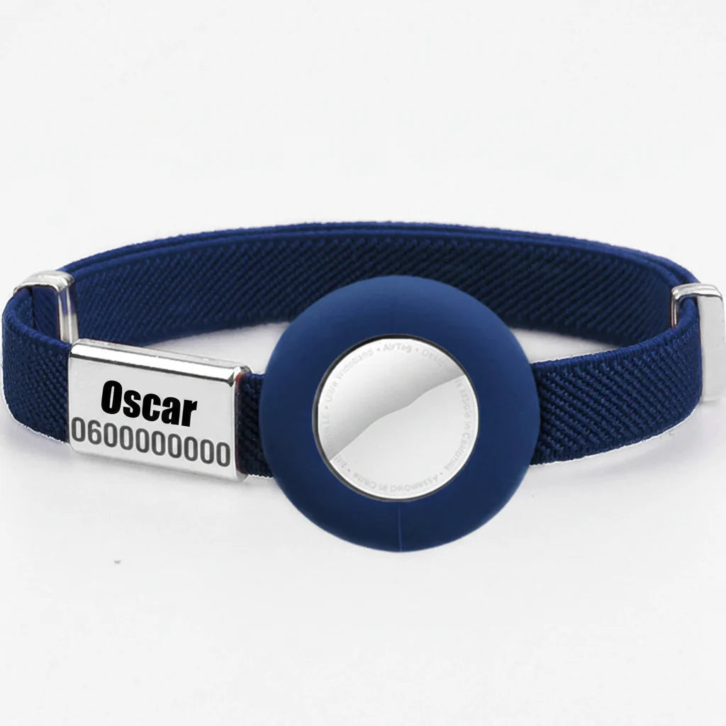 Collier chat anti étranglement bleu d'Oscar et Plume avec boucle réglable pour assurer la sécurité