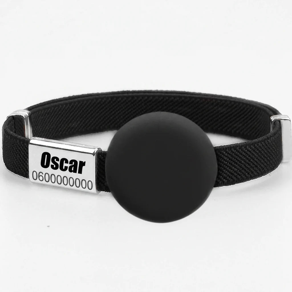 Collier chat anti étranglement en noir avec une boucle sécurisée pour le confort de votre animal