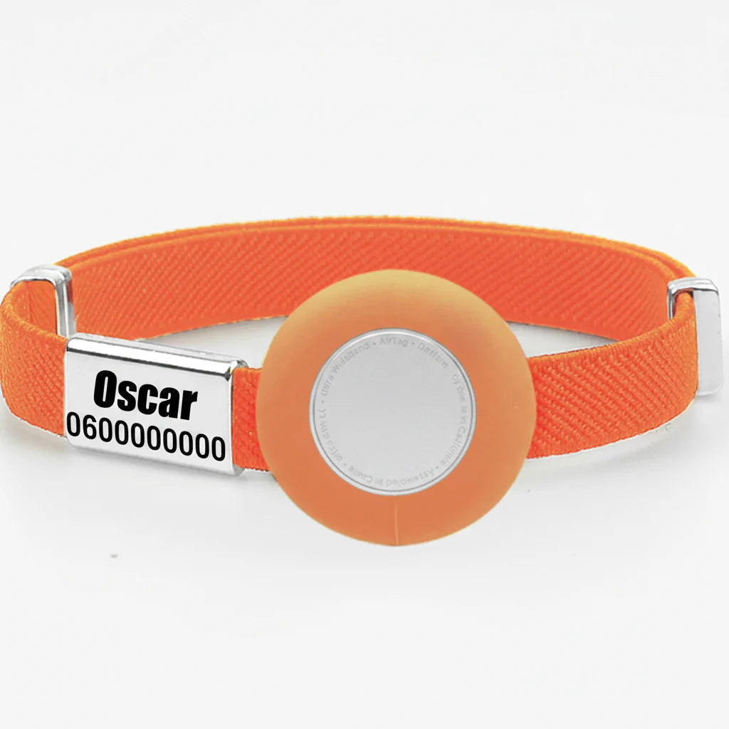 Collier chat anti étranglement en orange avec identification pour sécurité et confort