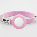 Collier chat anti étranglement en rose avec plaque d'identité et fermeture sécurisée