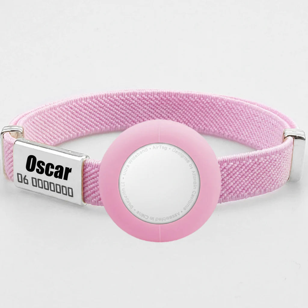 Collier chat anti étranglement en rose avec plaque d'identité et fermeture sécurisée