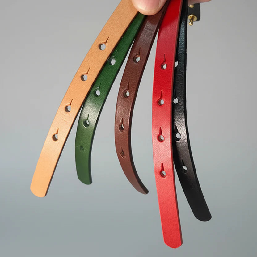 Collier En Cuir Fait Main Pour Chat