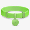 Collier lumineux anti étranglement chat en vert pour une sécurité accrue lors des sorties nocturnes