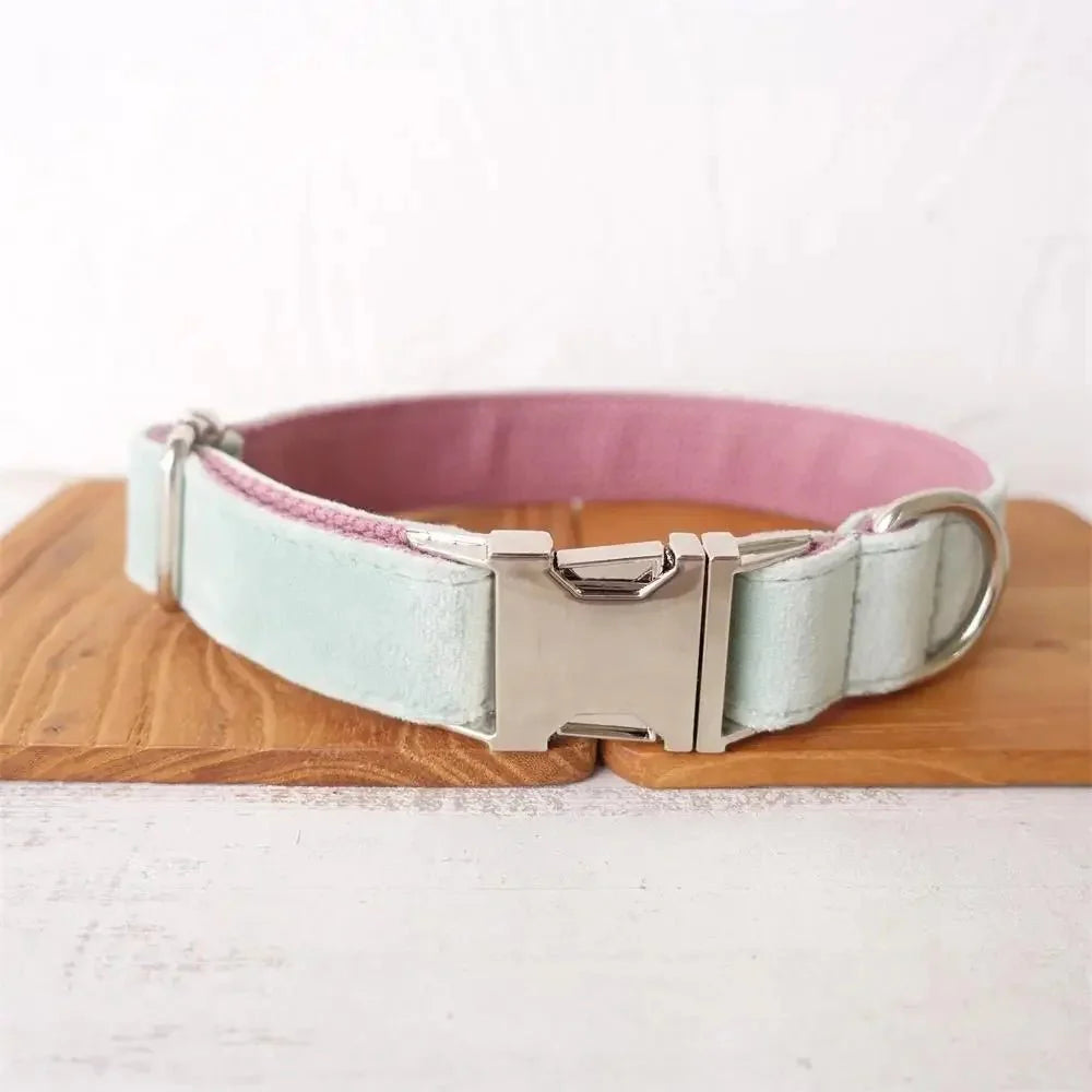 Collier Personnalisable Velours Pour Chien