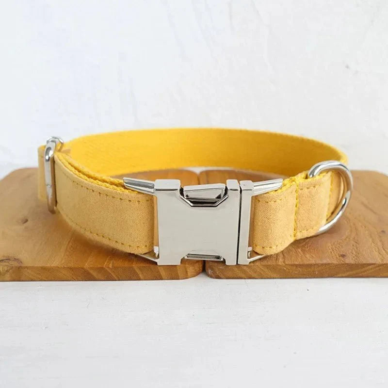 Collier Personnalisable Velours Pour Chien