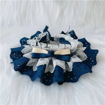 Collier pour Chien Dentelle Bleu