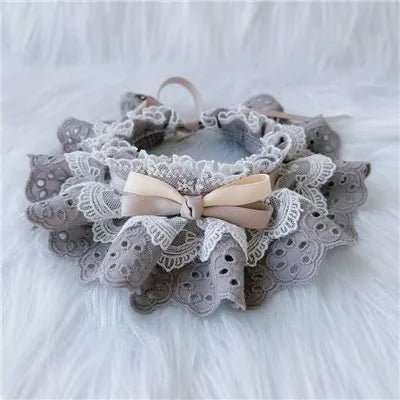 Collier pour Chien Dentelle Gris