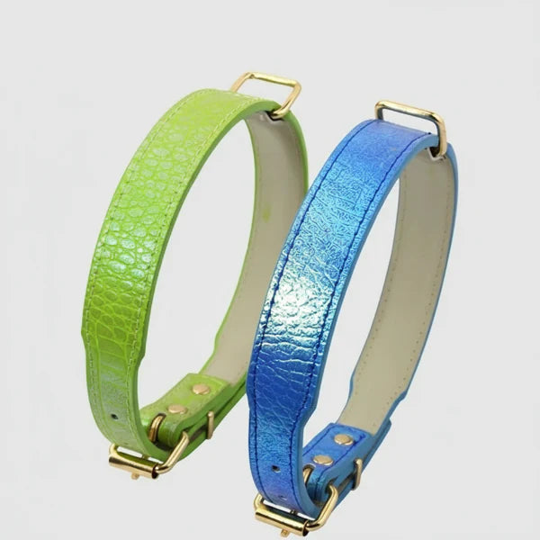 Collier Réglable Imitation Crocodile Pour Chien