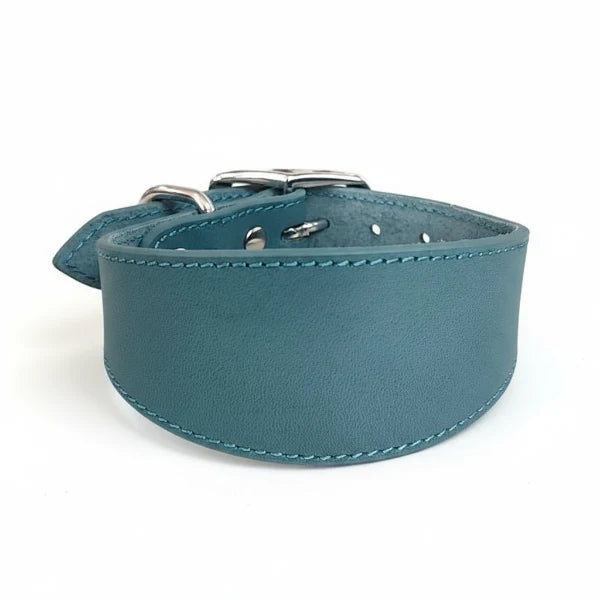 Collier Large En Cuir Véritable Pour Lévrier