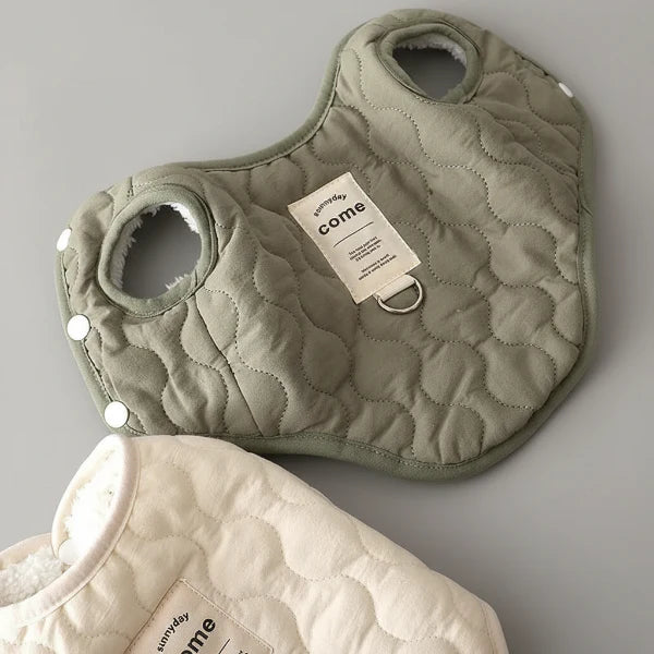 Manteau doudoune réversible Oscar & Plume : la veste hiver ultra-douce pour petit chien