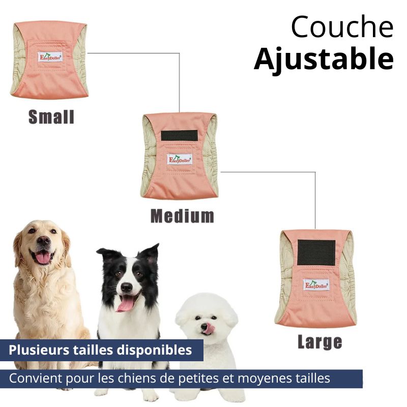 Couche pour Chien Mâle Lavable