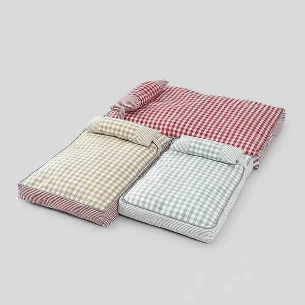 Coussin Déhoussable En Coton Avec Oreiller Pour Chien