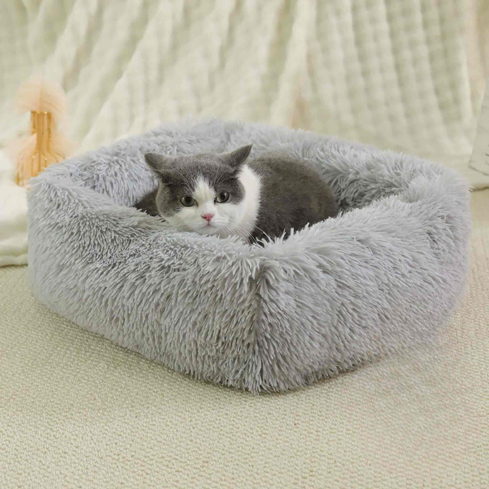coussin-pour-chats-apaisant-gris-clair