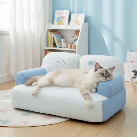 Coussin Rafraichissant Chat Canapé