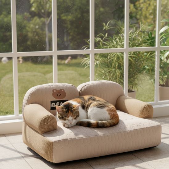 Coussin Rafraichissant Chat Canapé