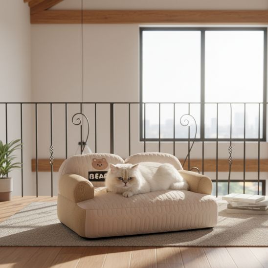 Coussin Rafraichissant Chat Canapé
