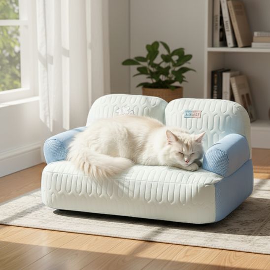 Coussin Rafraichissant Chat Canapé